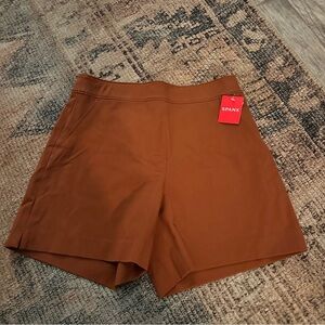 SPANX Rust Pull On Shorts sz S